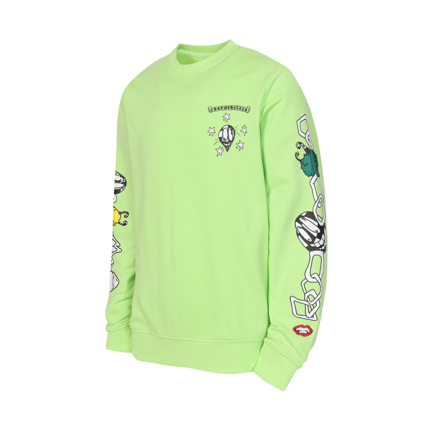 P210 Round neck sweatshirt. Remember to remark sweatshirt when ordering #Y2903-1. Cross-border running quantity model. Please do not place an order if you pursue perfection. -Chrome Hearts/Chrome Hearts graffiti printed popular round neck sweatshirt. -High weight, high density and high quality. The wool is soft, delicate and skin-friendly. It feels soft and silky. It has excellent warmth and skin-friendly properties. -Size: S M L XL